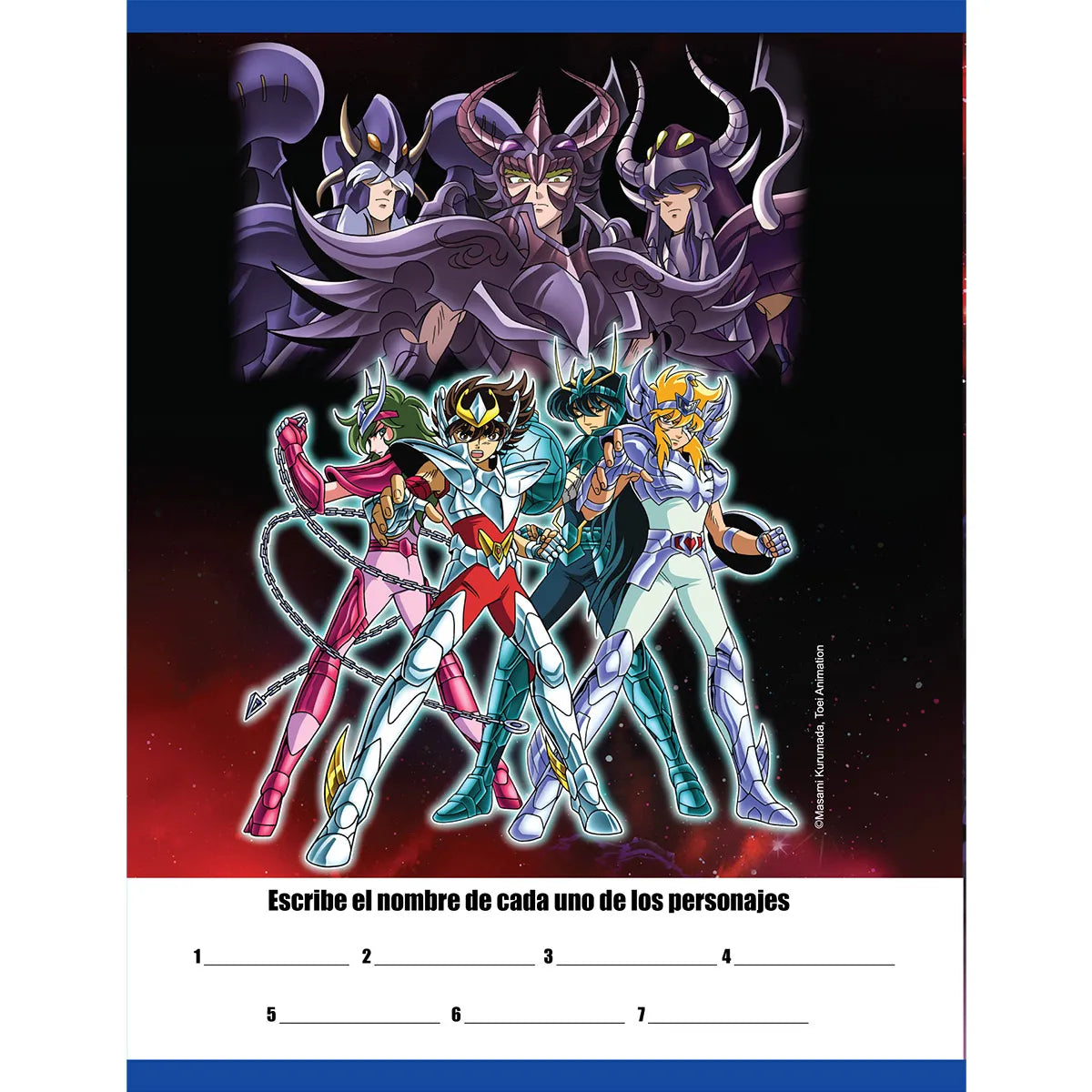 1353-40 📘 CUADERNO COSIDO PRIMAVERA ♐ SEIYA DE PEGASO – CABALLEROS DEL ZODIACO