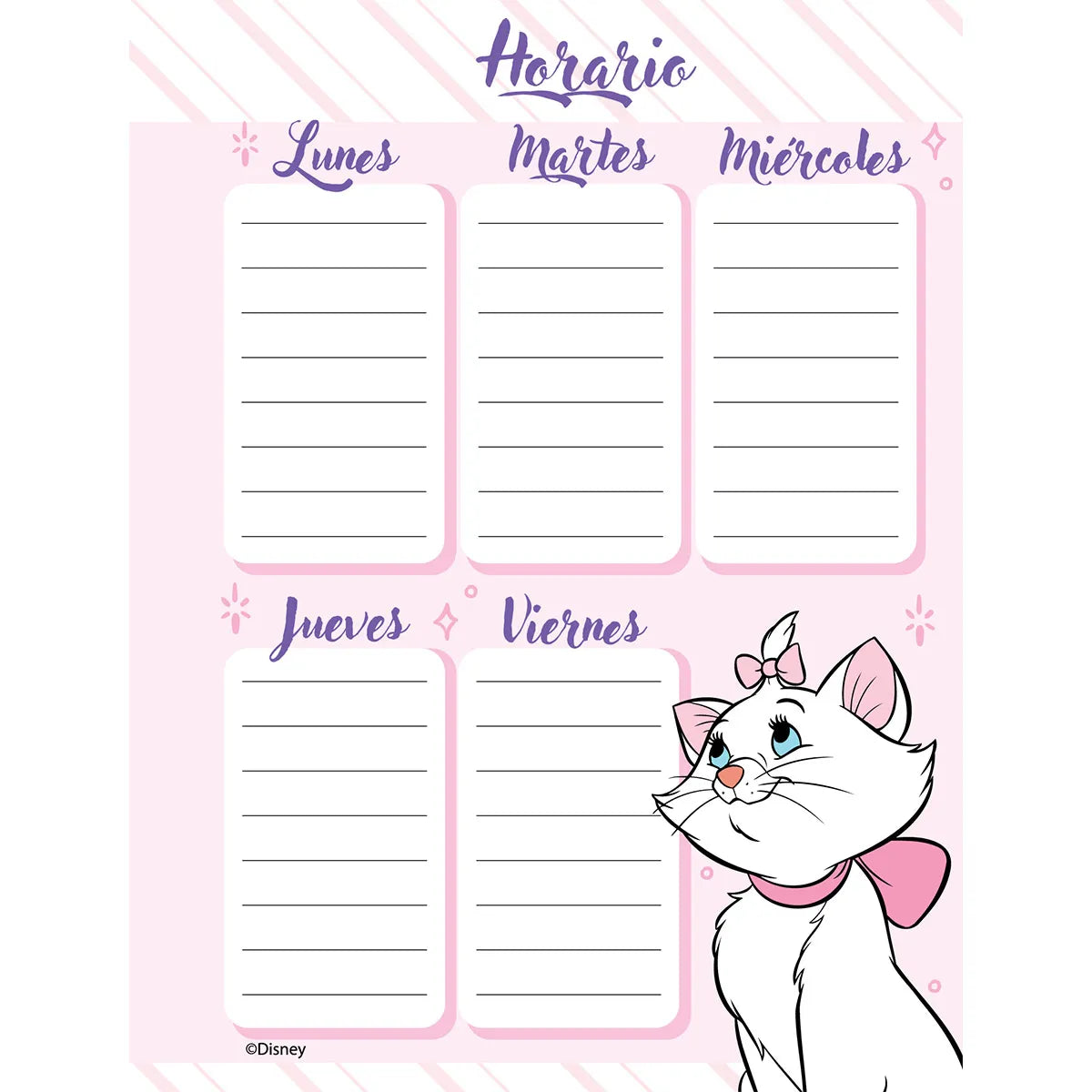 1353-18 ✨🐾 Cuaderno Cosido Primavera Marie Marie Brillos