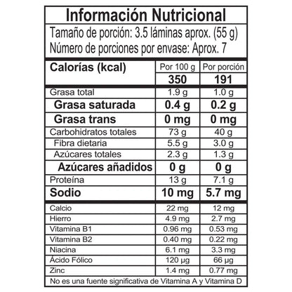 Pasta Precocida para Lasagna Doria x 380g - N23445