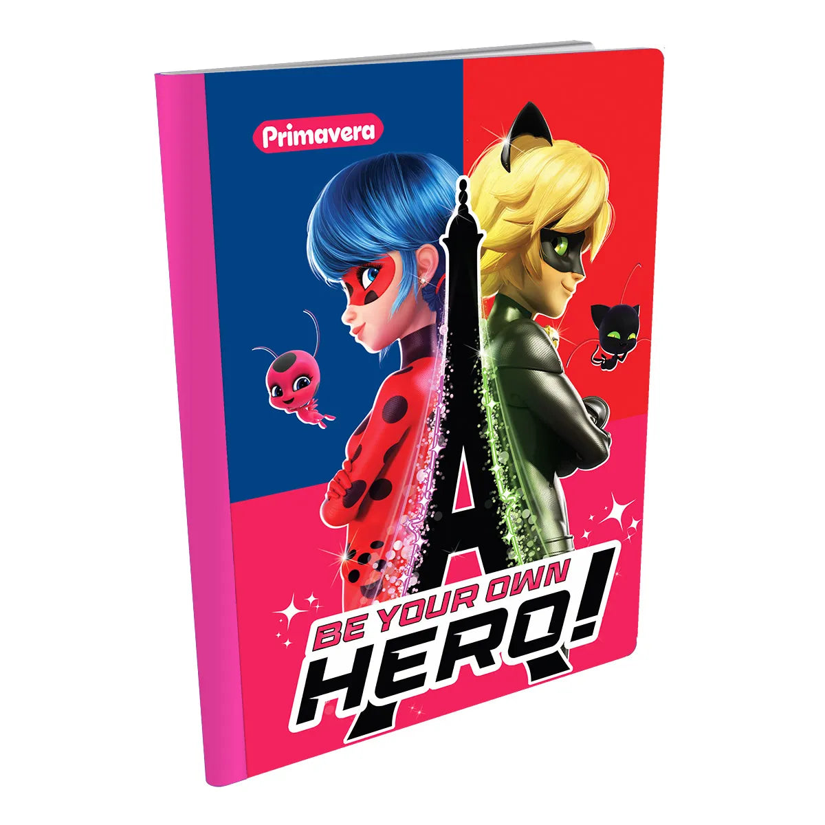 1353-3 🐞 Cuaderno Cosido Ladybug Be Your Own hero! 100 Hojas Cuadros