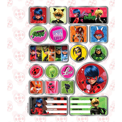 1353-3 🐞 Cuaderno Cosido Ladybug Be Your Own hero! 100 Hojas Cuadros