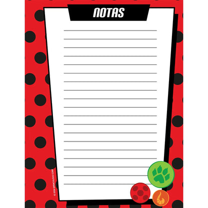1353-3 🐞 Cuaderno Cosido Ladybug Be Your Own hero! 100 Hojas Cuadros