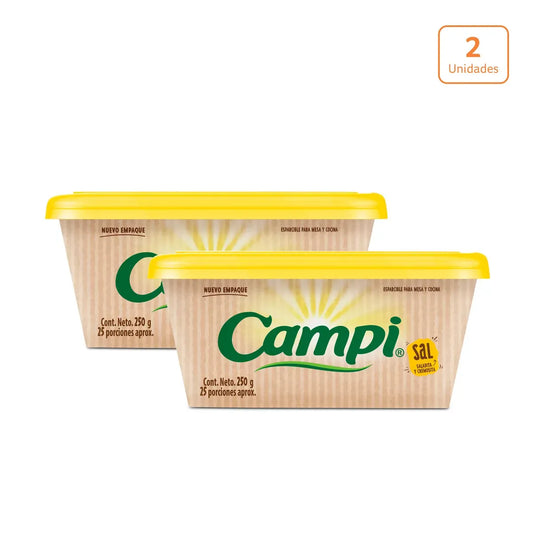 Campi® con sal x 2 unds x 250g c/u - N 23518