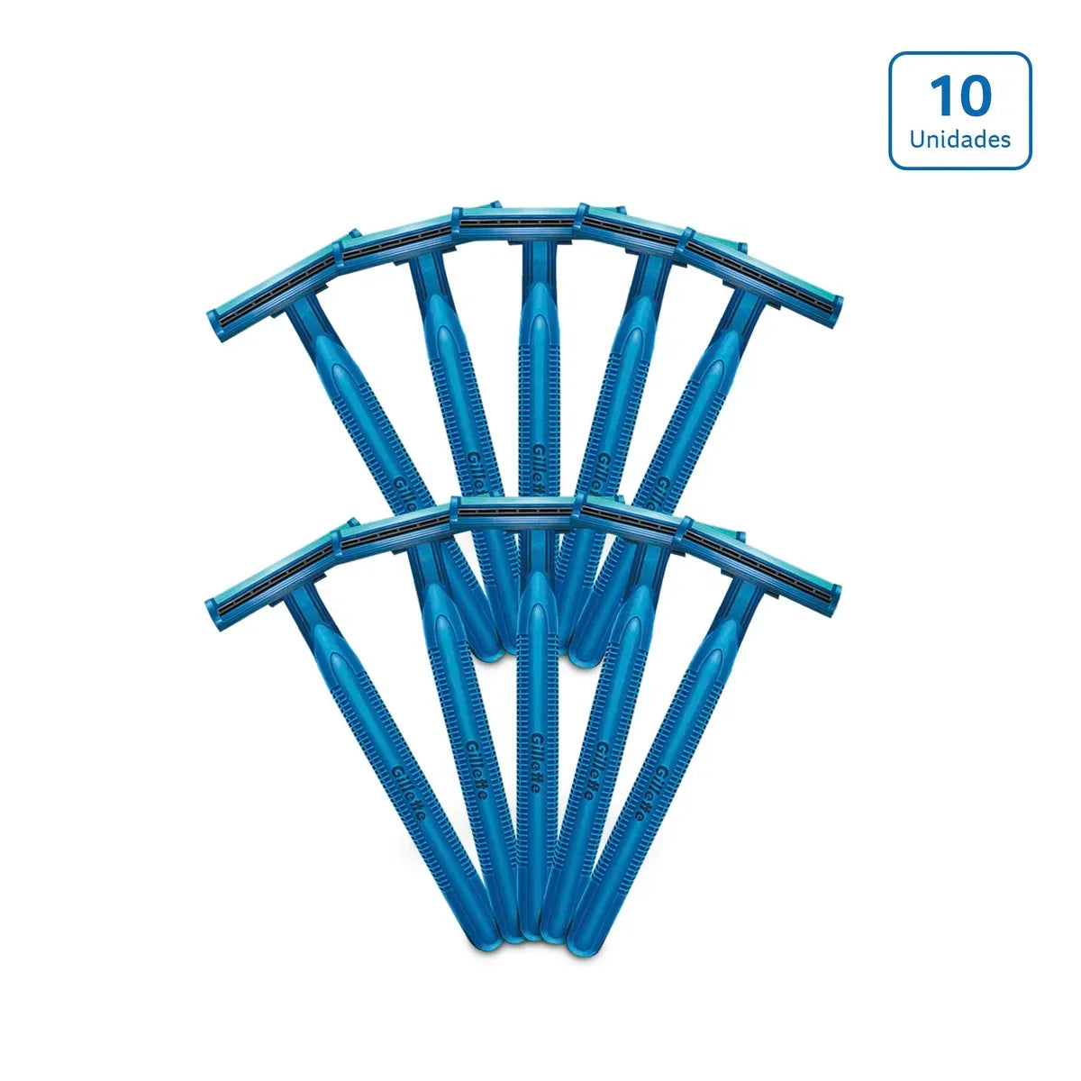 23953 🪒 Máquina de Afeitar Gillette Prestobarba Ultragrip2 – Pack x10 unidades