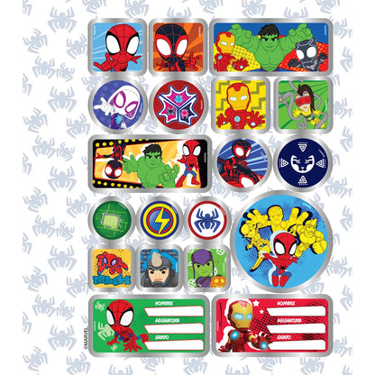 1353-35 📘 CUADERNO COSIDO PRIMAVERA SPIDEY VS SANDMAN Y DOC OCK 🕷️🔥