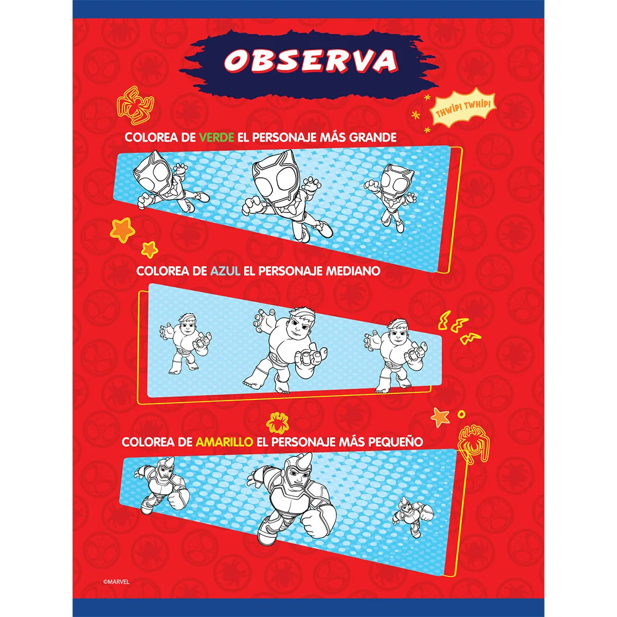 1353-34 📘 CUADERNO COSIDO PRIMAVERA SPIDEY – TO THE RESCUE! 🕷️🚨