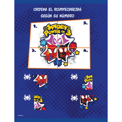 1353-33 📘 CUADERNO COSIDO PRIMAVERA SPIDEY TEAM-UP 🕷️✨