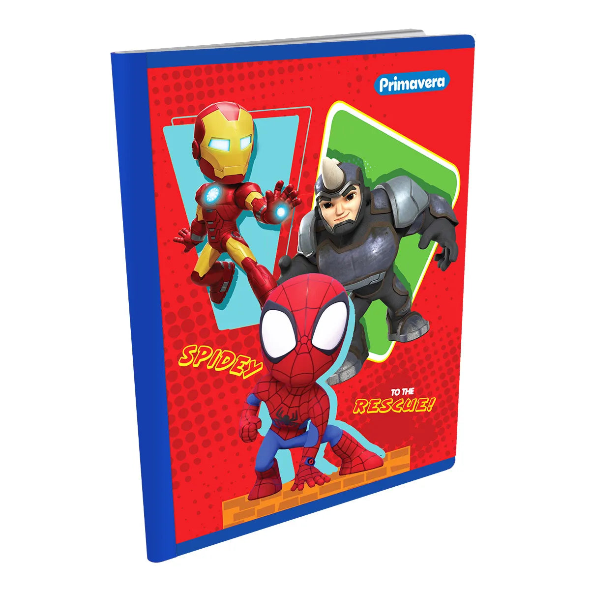1353-34 📘 CUADERNO COSIDO PRIMAVERA SPIDEY – TO THE RESCUE! 🕷️🚨
