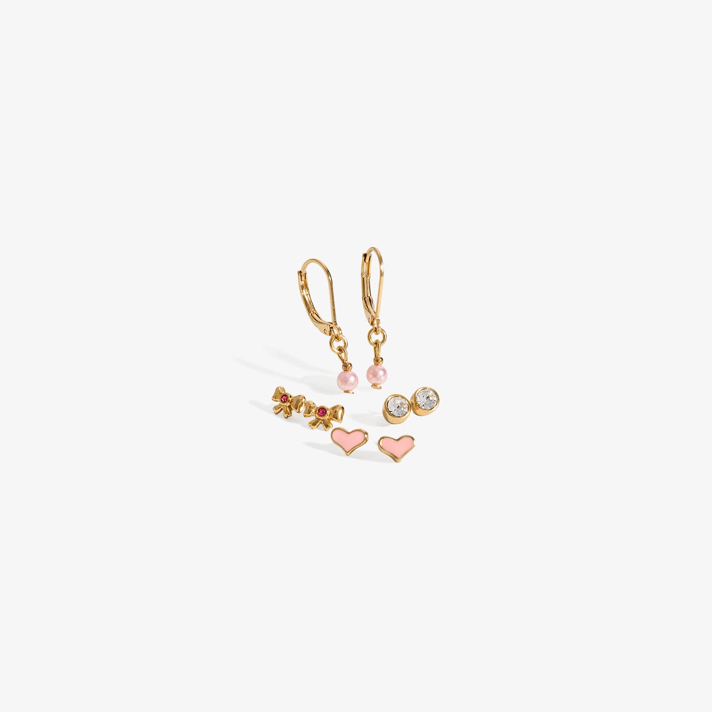 Set Aretes Lazo Cristal