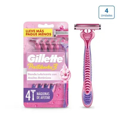 1472 🌸 Gillette Prestobarba3 Mujer x 4 - N26038