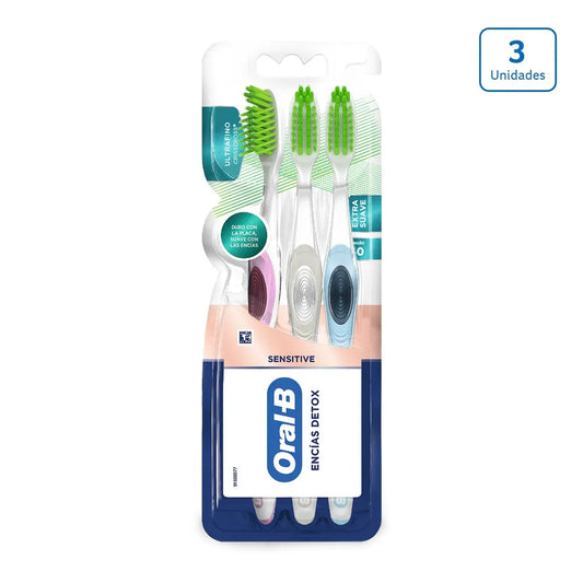 Cepillo Oral B Encías Detox x 3 unds - CÓD N26626