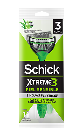 166-1 🔵 Schick Xtreme3 Piel Sensible