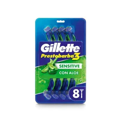 1564 🪒 Gillette Prestobarba 3 Sensitive x 8 - N27368