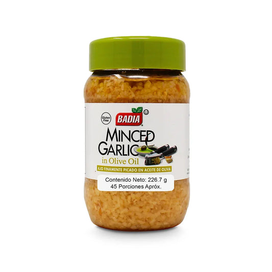 Ajo finamente picado en aceite de oliva Badia x 226.7g - N  27776