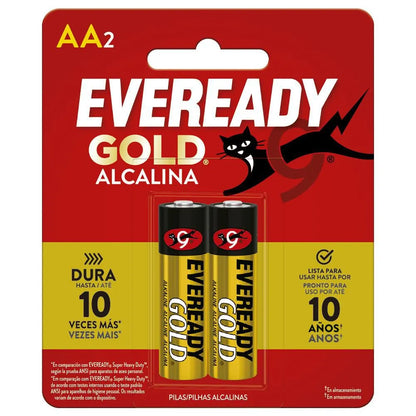 1224-2 🔋 Pila AA Eveready Gold Alcalina x2 Unidades