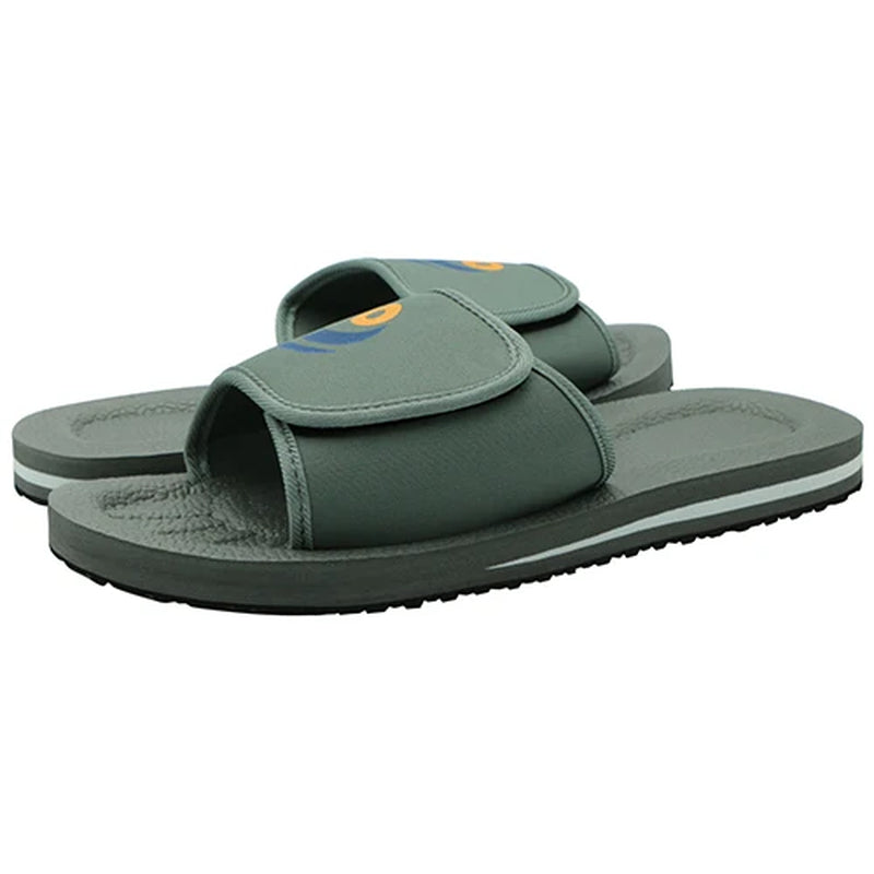 Comfortable Bathroom Slippers for Men Summer Massage Home Rubber Sole Non-Slip Gray Slide Beach Shoes Sandals Wholesale Dropship