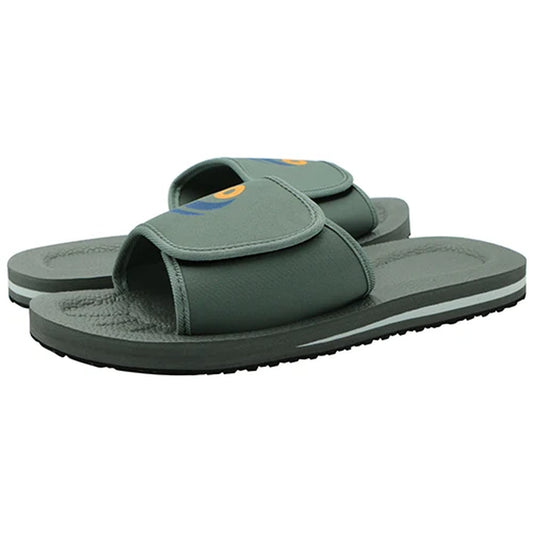 Comfortable Bathroom Slippers for Men Summer Massage Home Rubber Sole Non-Slip Gray Slide Beach Shoes Sandals Wholesale Dropship