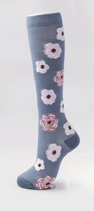 6311 🌸 Calcetines de Compresión con Patrones Florales