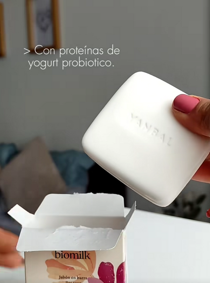 14120 🌸 JABÓN EN BARRA BIOMILK “AMOR QUE FLORECE” 💖