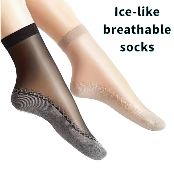 6321 ✨ Calcetines Tobilleros Transparentes de Encaje para Mujer -T12-02