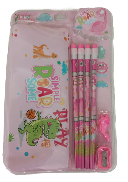 13101-9 🦫✏️ Cartuchera Set Escolar Capibara con Lápices – Todo listo para aprender con alegría