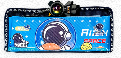 13101-5 🚀👨‍🚀 CARTUCHERA GRAFITOS ASTRONAUTA SPACE – 2 CIERRES CON LLAVERO  Modelo 2535