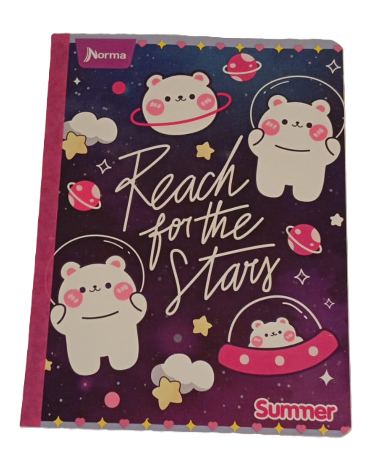 1353-43 🌸 Cuaderno Cosido Summer - Norma Stiker Niña 25851