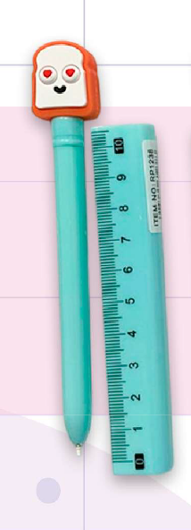 1333-2 ✏️📏 Lapicero Regla 10 cm Positive Kawaii – Ref. RP1325  RP1238 - 25535