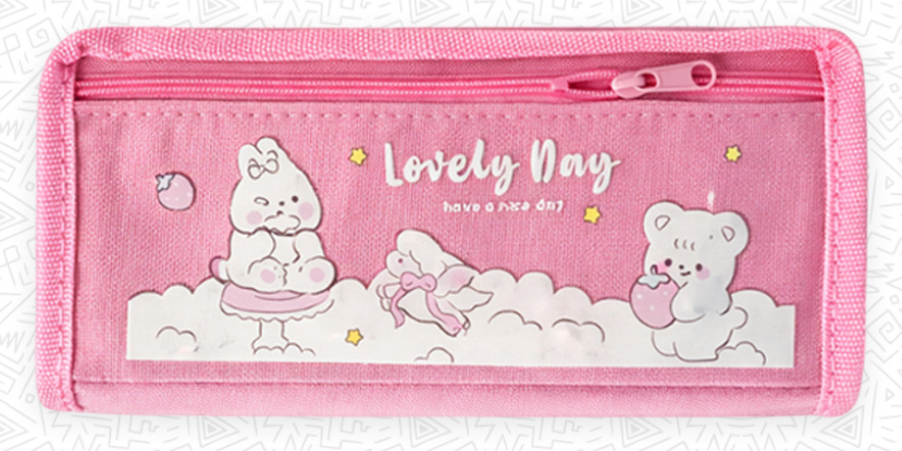 13101-8 ✨ Cartuchera Grafitos Doble Niña Kawaii – Orden con ternura todos los días ✨