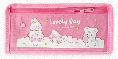 13101-8 ✨ Cartuchera Grafitos Doble Niña Kawaii – Orden con ternura todos los días ✨