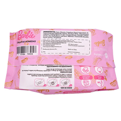 213-11 💗 TOALLITAS HÚMEDAS PRIMAVERA BARBIE
