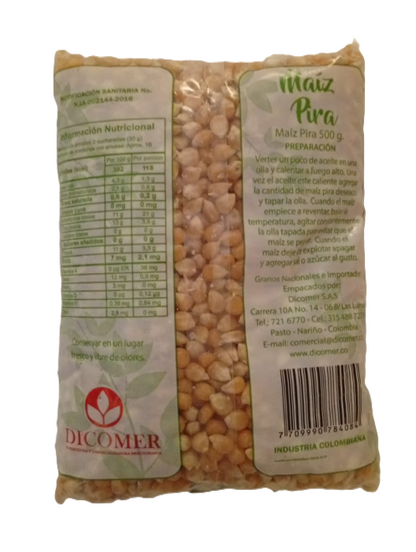 101510-2 🌽 Maíz Pira Dicomer 500g