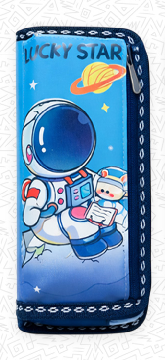 13101-7 🚀✨ CARTUCHERA 2 CIERRES ASTRONAUTAS – Modelo 4462