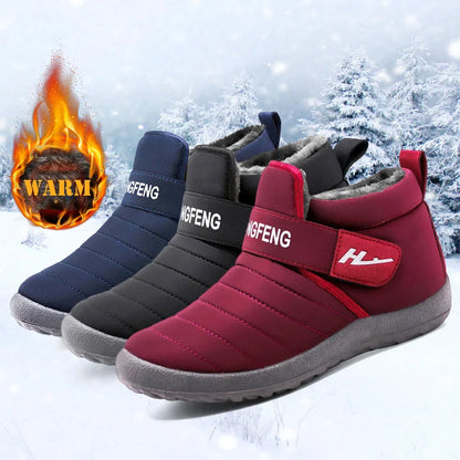 2022 New Fashion Men Boots Fur Men Snow Boots Couple Keep Warm Winter Shoes Comfortable Botas Hombre Outdoor Men Sneakers