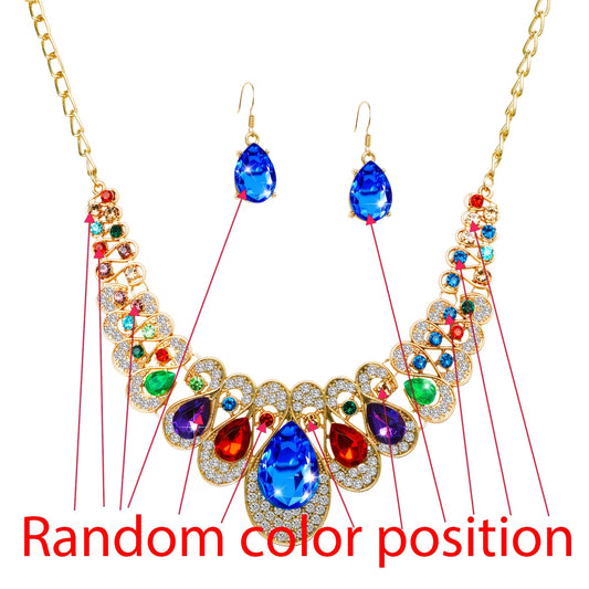 5153 ✨ Conjunto de Joyas Multicolor con Strass Brillantes - T18-04