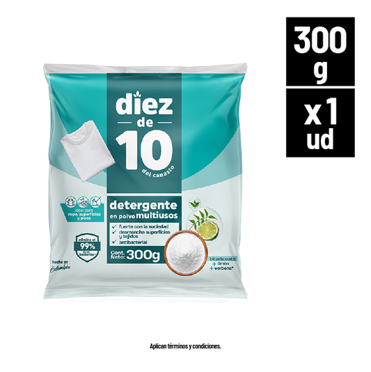 11231 🧼 Eden Detergente en Polvo Multiusos Diez de 10 300 gr