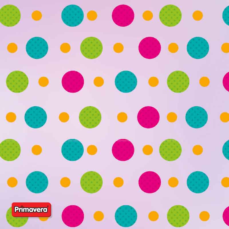 13611-1 Papel Tornasol Estampado Clásicos Aros Multicolores 50×70 – PRIMAVERA
