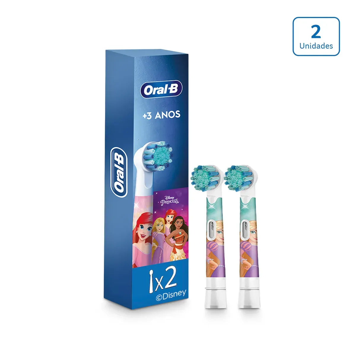 Repuesto Cepillo eléctrico Kids Oral B Princesas x 2 unds - CÓD N