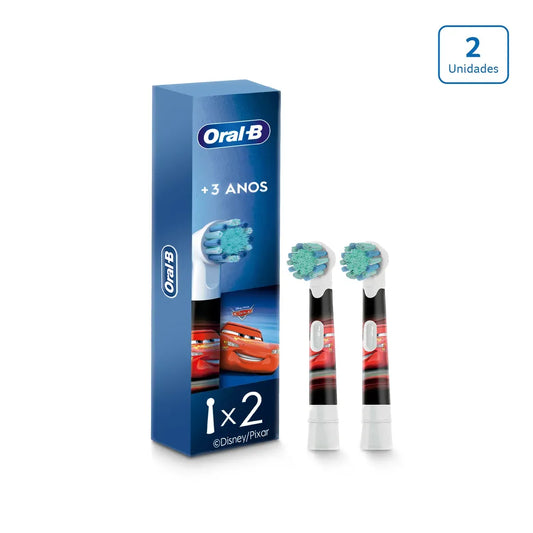 Repuesto Cepillo eléctrico Kids Oral B Cars x 2 unds - CÓD  N32879