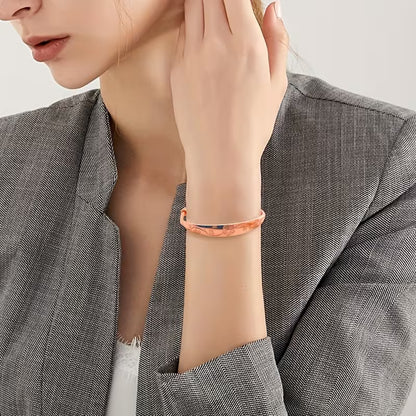 5142 🌸 Pulsera Elegante Bohemia de Cobre Morado - T17-02
