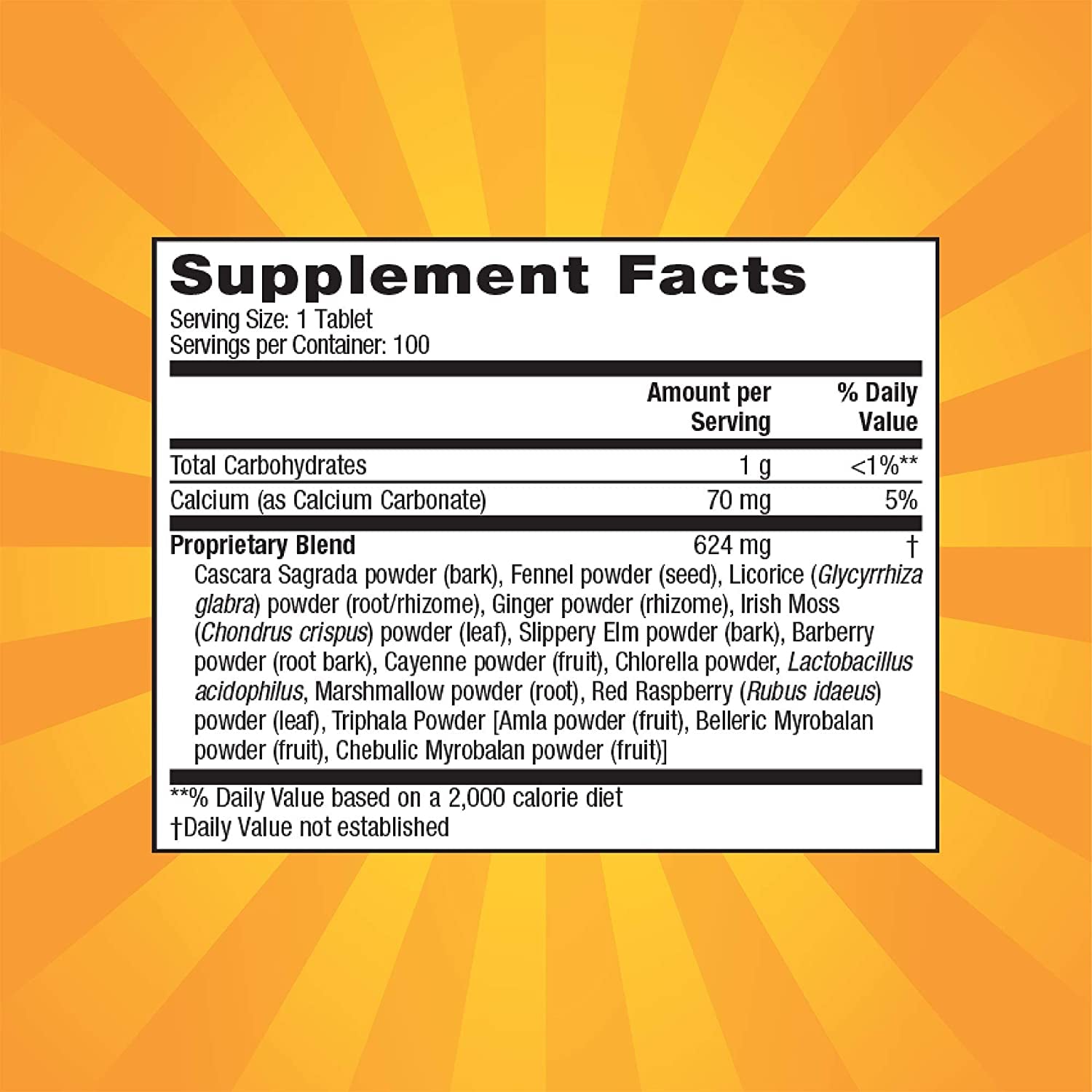 Super Cleanse by  | Herbal and Probiotic Support, 100 Tablets