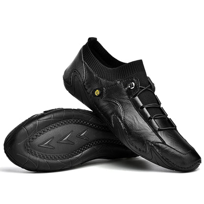 Men Shoes Casual Leather Handmade Men Sneakers Breathable Driving Shoes Designer Men'S Loafers Fashion Moccasins Zapatos Hombre