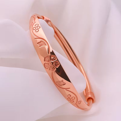 5142 🌸 Pulsera Elegante Bohemia de Cobre Morado - T17-02