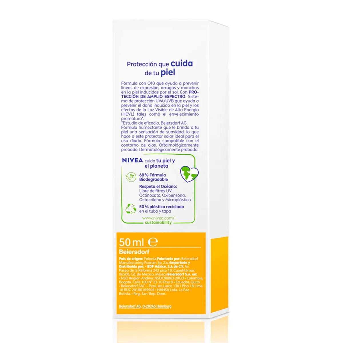 Protector solar facial Nivea Antiedad FPS50 x 50ml