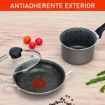 12191 🍳 Set Cacerola 14 cm + Perol 10 cm Imusa - N37158