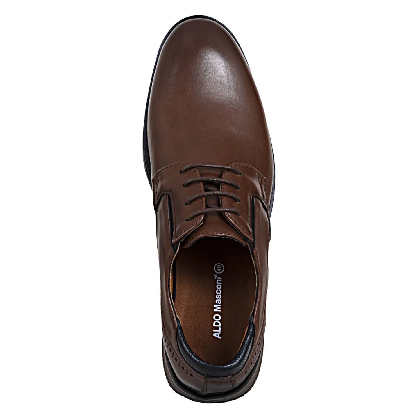 7113 👞✨ Zapato Formal de Hombre Aldo Masconi B24208-4 ✨🤎🖤