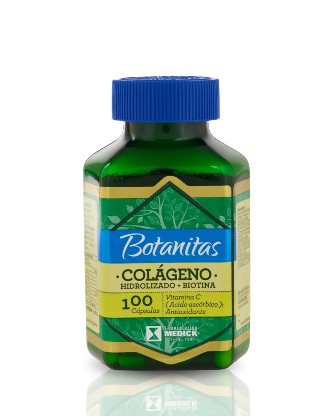 8387 💊 BOTANITAS Colágeno Hidrolizado + Biotina Con Vitamina C  60 Y 100 Cápsulas  Suplemento Dietario - L07914