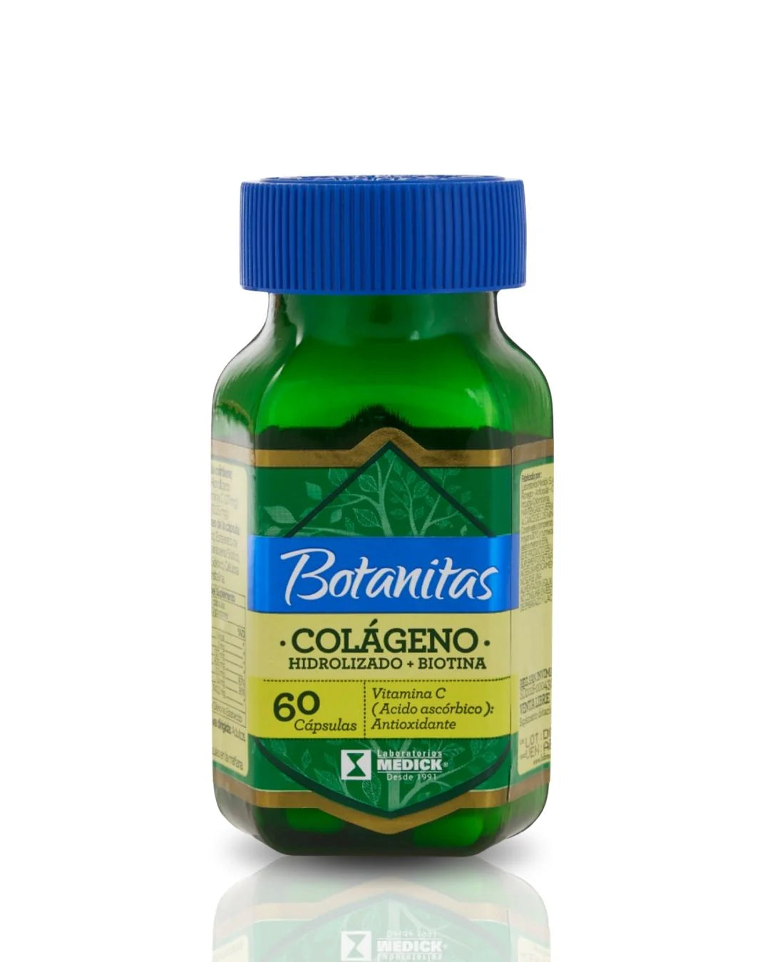 8387 💊 BOTANITAS Colágeno Hidrolizado + Biotina Con Vitamina C  60 Y 100 Cápsulas  Suplemento Dietario - L07914