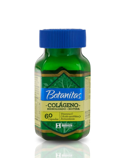 8387 💊 BOTANITAS Colágeno Hidrolizado + Biotina Con Vitamina C  60 Y 100 Cápsulas  Suplemento Dietario - L07914