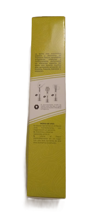 1173-3 🌿 Ambientador Continuo POLARIX con Difusores de Bambú – Azahares de Lima 40 ml